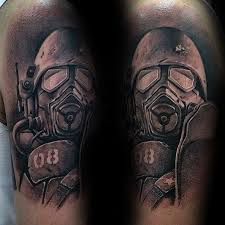Maybe you would like to learn more about one of these? 70 Fallout Tattoo Designs For Men Video Game Ideas Fallout Tattoo Tattoo Designs Men Tattoos