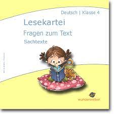 Klasse mit speziellen übungen im rahmen des lesen lernens mit einfachen. Arbeitsblatt Kartei Fragen Zum Text Leseforderung Lesen Erste Klasse
