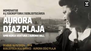 Acto de homenaje a la bibliotecaria y escritora Aurora Díaz Plaja ...