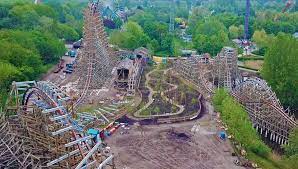 Walibi holland ⭐ , netherlands, flevoland, dronten: Walibi Holland Zeigt Baubilder Von Neuer Hybrid Achterbahn