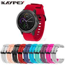 Soft Silicone Replacement Strap For Garmin Vivoactive3 3 Vivomove Hr Smart Wristband For Forerunner 6 In 2020 Replacement Straps Soft Silicone Samsung Gear S2 Classic