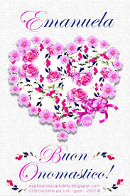 Cdb Cartoline Per Tutti I Gusti Auguri Di Buon Onomastico Emanuela Ed Ema Buon Onomastico Auguri Di Buon Compleanno Onomastico
