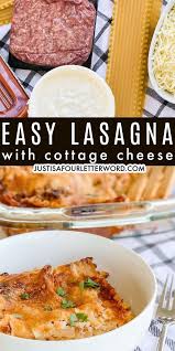 Easy Lasagna With Cottage Cheese In 2020 Easy Lasagna Lasagna With Cottage Cheese Easy Lasagna Recipe