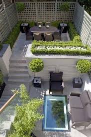 What Can You Do With A Small Backyard Split Level Garden Complete With Pool Dini Courtyard Gardens Design Small Courtyard Gardens Small Backyard Landscaping