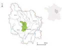 Finally the department of saône & loire (71) in the south of the region stretches from the banks of the loire in the west to the foothills of the jura in the east, and includes large. Location Of The Morvan In The Burgundy Region France And Site Of Mont Download Scientific Diagram
