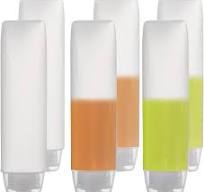 OTO 6 Pack Travel Size Plastic Squeeze Bottles for Liquids, 30ml/1 Fl. Oz  TSA Approved Makeup Toiletry Cosmetic Containers