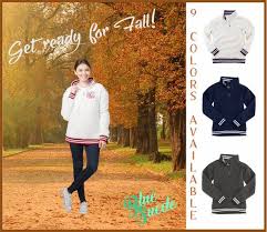 These Monogrammed Varsity Sherpa Pullovers Are Warm Cozy And All The Rage This Year Order Early These Are Sure To S Sherpa Pullover Striped Sleeve Varsity