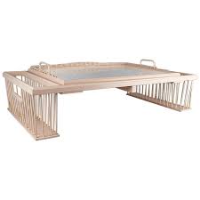 Buy top selling products like acacia wood bed tray and rossie home wood media bed tray. Pale Pink Hollywood Regency Adjustable Wicker Bed Breakfast Tray By Kuerne At 1stdibs