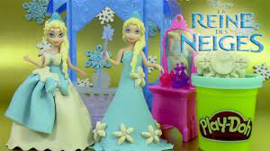 Ensemble de bijoux la reine des neiges. Pate A Modeler Reine Des Neiges Poupee Magiclip Elsa Chateau Flip N Switch Youtube