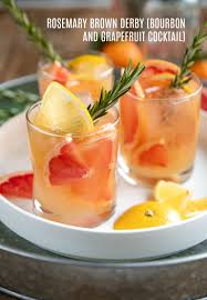 Melted chocolate is mixed with sugar, corn syrup, rum or bourbon, crushed vanilla wafers and chopped walnuts. Rosemary Brown Derby Bourbon And Grapefruit Cocktail The Forked Spoon