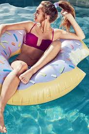 Lilac Donut Inner Tube Pool Float Pool Photography Pool Poses Pool Floats