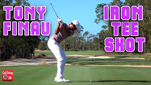 A part of the celebrated 2019 class that includes oklahoma state teammate matthew wolff and. Tony Finau Par 4 Dtl Iron Tee Shot Slow Motion Golf Swing Qbe Tiburon Golf Swing Tube