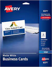 Order your custom business cards now and get free shipping on orders over $50. Amazon Com Avery 2 X 3 5 Business Cards Sure Feed Technology For Inkjet Printers 250 Cards 8371 White Business Card Stock Office Products