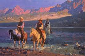 Twilight Crossing By Mian Situ Published By The Greenwich Workshop Art Western Art Jackson Hole Art