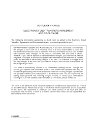 You can follow these sample to the employer, business partner, foreign companies and related financial authorities etc. Eft Notice Of Change Americo Fcu