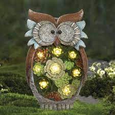 We did not find results for: Amazon Com Garden Statue Owl Figurine Resin Statue With Solar Led Lights For Patio Yard Art Decor Lawn Ornaments Indoor Outdoor Decorations 10 5 X 6 Inch Garden Outdoor
