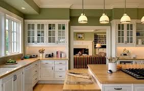 Olive paint has been used as a contrast to the cabinetry painted in sulking room pink by farrow ball and wood shelves have been hung to display ceramics and copper pots and pans. Olive Green Kitchen With White Cabinets Novocom Top