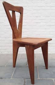 Free Shipping Worldwide Very Rare French Guillerme Chambron Chairs In Oak 1stdibs Com Chair Wooden Chair Furniture Design Chair