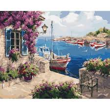 Paint By Numbers Kit Painting Diy At Dawn 16x20 Inch Decor Idea Gift Decor Numbers Paint Painting Resimler Resim Tuval Resimleri