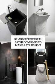 33 Modern Pedestal Bathroom Sinks To Make A Statement Digsdigs It will also be necessary to install a new chrome lavatory stop and escutcheon cover.