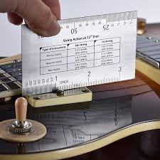 String Action Ruler Gauge Tool In Mm For Guitar Bass Mandolin Banjo