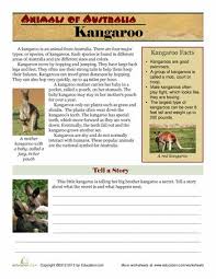 national animal of australia worksheet education com