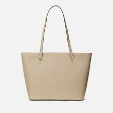 Lauren Ralph Lauren Karly Medium Leather Shopper Tote Bag