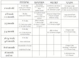 awhile back i created some babywise sample schedule charts