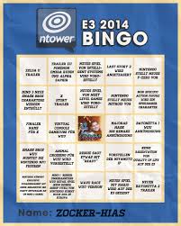 My e3 (nintendo) bingo prediction! E3 Bingo Ntower Dein Nintendo Onlinemagazin