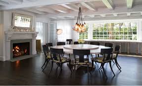 Your dining table is many things; Round Dining Table Seats 10 Contemporary Dining Room Chango Co