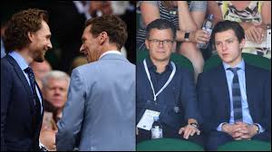 Tom hiddleston is making his broadway debut in 'betrayal' and before he goes out on stage, he likes to warm up by playing a little game called big booty. Avengers Assemble At Wimbledon Benedict Cumberbatch Tom Hiddleston And Tom Holland Sport Dapper Look During Epic Final