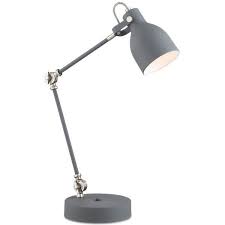Lite Source Kalle Desk Lamp 111 Liked On Polyvore Featuring Home Lighting Desk Lamps Grey Drafting Lamp Metallic Lamp Desk Lamp Lamp Grey Desk Lamps
