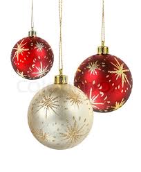 34 pcs gold glitter christmas balls xmax hanging ornament christmas tree decor. Red And Gold Matte Christmas Decoration Stock Image Colourbox