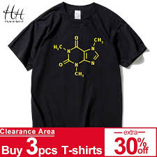 The Big Bang Theory T Shirt Men Caffeine Molecular Formula
