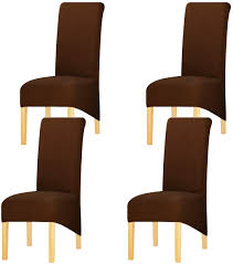 Dining room chair slipcovers parsons chair covers sets stretch dining chair covers removable kitchen chair covers chair protector covers. Amazon Com Keluina Large Dining Chair Covers Xl Dining Room Chair Slipcovers Parsons Chair Slipcover Solid Fabric Chair Covers For Dining Room Wedding Ceremony Banquet Dark Coffee 4 Pcs Large Kitchen Dining