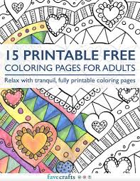 This compilation of over 200 free, printable, summer coloring pages will keep your kids happy and out of trouble during the heat of summer. 15 Printable Free Coloring Pages For Adults Pdf Favecrafts Com