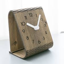 Creative Wooden Table Clock Modern Design Bedroom Decoration Desk Clocks For Student Office Desktop Watch Home Decor Obrazcy Drevesiny Derevyannye Chasy Sovremennye Chasy