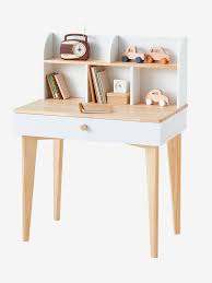 Die schreibtische für die jungen schüler sind ergonomisch ausgerichtet, so dass die kinder gut an der tischplatte sitzen können. Vertbaudet Kinder Schreibtisch Scandi In Weiss Natur