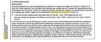 0.1 sofort geld von privat leihen zu günstigen zinsen; Fehlerhafte Widerrufsbelehrung Alle Typischen Fehler