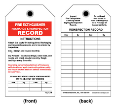 Fight the fire only if: Fire Inspection Cards 2021 2022 Template Inspection Record Tags 25 Pack