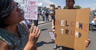 Trump supporters come to his defense at El Paso memorial