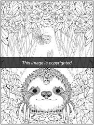 You are free to edit, distribute and use the images for unlimited commercial purposes without asking permission. Sloth Coloring Book Creative Mandala Coloring Books