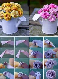 Paper Flowers Rosen Basteln Blumen Basteln Blumen Selber Basteln