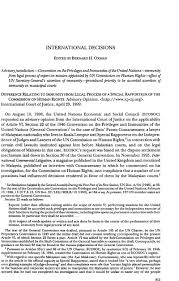 The jurisdiction of the courts in civil or criminal matters are contained in the subordinate courts act 1948 and the courts of judicature act 1964. Advisory Jurisdiction Convention On The Privileges And Immunities Of The United Nations Immunity From Legal Process Of Expert On Mission Appointed By Un Commission On Human Rights Effect Of Un Secretary General S Assertion Of Immunity Procedural Priority