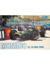 It was the fifth race of the 1975 formula one season. Grand Prix Of Monaco 1968 Poster By Michael Turner On Linen Excellent