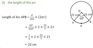 Even easier, this calculator can solve it for you. Https Www Toppr Com Ask Question In A Circle Of Radius 21 Cm An Arc Subtends An Angle Of60circ At The