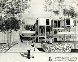 Ralph Rapson S Guthrie Theatre Claass Haus Ralph Rapson Guthrie Theater Architecture Rendering