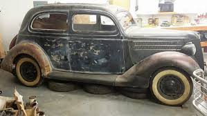 It is a 1936 ford tudor and can be found here on craigslist with an asking price of $4,300. Reader Ride 1936 Ford Tudor Sedan Slantback Barn Finds