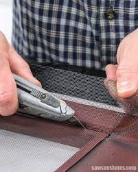 How To Replace A Window Screen Fix It Save Saws On Skates