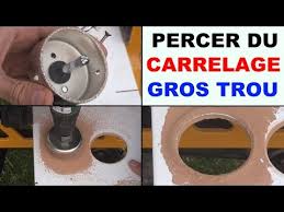 Percer Du Carrelage Scie Cloche Ceramique Gros Trou Youtube